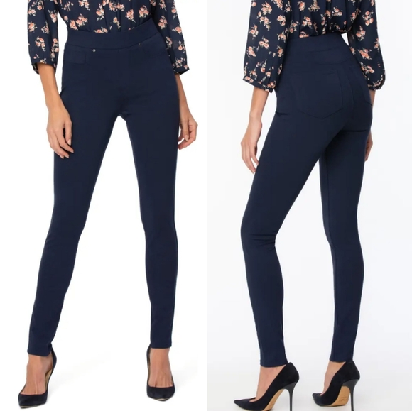 NYDJ Modern Legging Pants in Ponte Knit New Without Tag Navy Size 2 - Picture 2 of 16